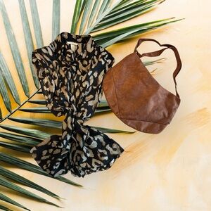 Safari Button Down w/ Shoulder Pads